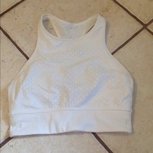 Lululemon white crop top